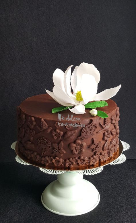 Wedding Cakes Chocolate, Wedding Cakes Ideas, Chocolate Cake Designs, Cakes Chocolate, Buttercream Wedding Cake, Chocolate Cake Decoration, Chocolate Wedding Cake, Chocolate Delight, Happy Birthday To Me