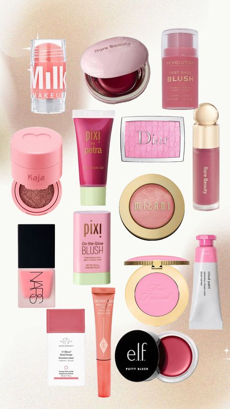 #blush #makeup #beauty #timelapse #pink #red #gold Blush Makeup Products, Cute Birthday Ideas, Red Blush, Dark Spots On Skin, Red Makeup, Luxury Cosmetics, Soft Girl Aesthetic, Blush Makeup, Aesthetic Makeup