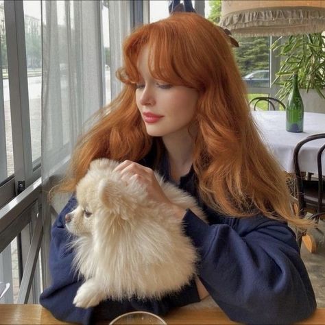 Red Hair, Ginger, A Woman, Red, Hair, White