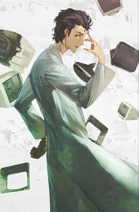 Steins;Gate Okabe Rintarou Fanart, Okabe Rintarou Icon, Steins Gate Okabe, Okabe Rintarou, Gate Anime, Steins Gate 0, Kurisu Makise, Steins Gate, Anime Reviews