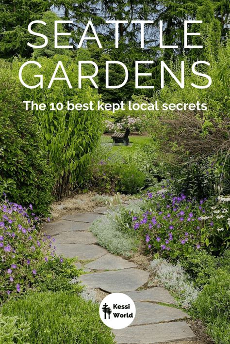 Seattle botanical gardens - the 10 best kept local secrets - Kessi World Pollinator Garden Design, Pnw Garden, Pacific Northwest Garden, Northwest Garden, Northwest Landscaping, Native Plant Gardening, Hillside Landscaping, Garden Nursery, Native Garden