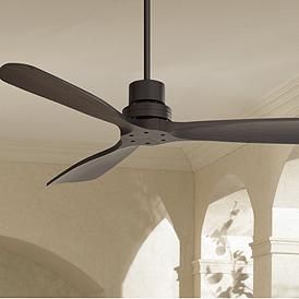 52" Casa Delta-Wing™ Matte Black Outdoor Ceiling Fan Industrial Exterior, Rustic Room Decor, Porch Gazebo, Delta Wing, Contemporary Ceiling Fans, Rustic Room, Black Ceiling Fan, Country Cottage Style, Outdoor Fan