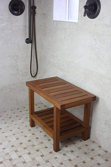 Shower Chairs For Elderly, Teak Shower Seat, Shower Chairs, Teak Shower Stool, Shower Benches, Wood Shower Bench, Bathroom Bench, Saltbox House, Teak Shower Bench