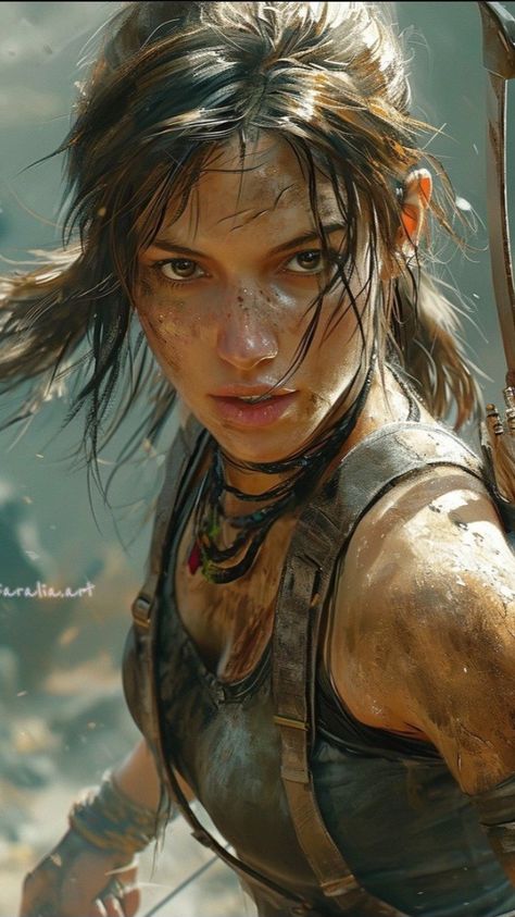 Realistic Game Characters, Laura Croft, Realistic Games, Beauty Portraits, Realistic Cartoons, Sci Fi Anime, Chara Design, Tomb Raider Lara Croft, Female Knight