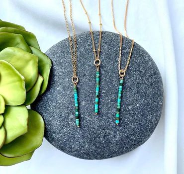 All Necklaces – Page 10 – The Cord Gallery Bar Necklace Ideas, Modern Pearl Necklace, Heishi Jewelry, Turquoise Bar Necklace, Turquoise Bar, Bead Bar Necklace, Shine Jewelry, Raw Turquoise, Boho Style Necklaces