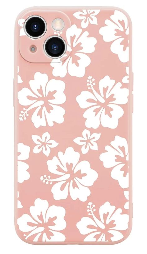 Phone Cases For Pink Iphone 13, Phone Cases Flowers, Cover Aesthetic Iphone, Phone Cases Preppy, Hibiscus Phone Case, Iphone 11 White, Preppy Iphone Case, White Hibiscus Flower, Cute Laptop Cases