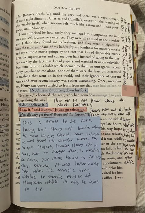 Annotating The Secret History, Dracula Annotations, Annoting Book, The Secret History Annotations, Bunny Corcoran, Books Annotated, The Secret History Donna Tartt, Secret History Donna Tartt, Winter Bunny