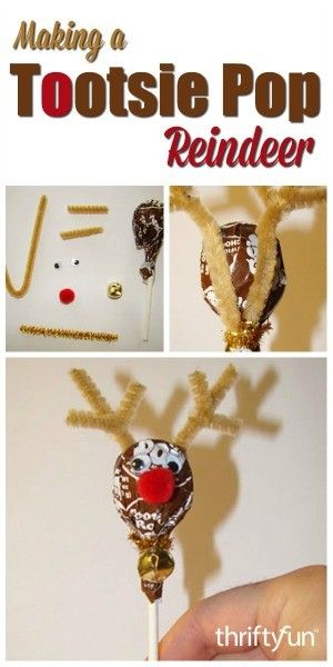 This is a guide about making a Tootsie Pop reindeer. These easy to make, cute Tootsie Pop reindeer are perfect to use for stocking stuffers or party favors. Mom Stocking Stuffers, Gifts For Kids To Make, Tootsie Roll Pops, Stocking Stuffers For Mom, Diy Stocking Stuffers, Tootsie Pop, Tootsie Roll, Candy Crafts, Stocking Stuffers For Kids