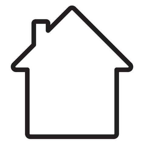 Vector house home icon line art black Home Clipart, Home Vector, House Graphic, Black Home Icon, House Outline Drawing, Vector House, One Line House Drawing, House Icon, House Clip Art Black And White