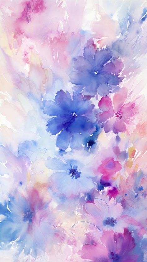 Flower pattern nature abstract painting. AI generated Image by rawpixel. | free image by rawpixel.com / Thanakrit Tudung Design, Nature Abstract Painting, Greenery Wallpaper, Mobile Backgrounds, Watercolor Flower Background, Pattern Sheet, Nature Abstract, Paper Flower Decor, Flower Abstract