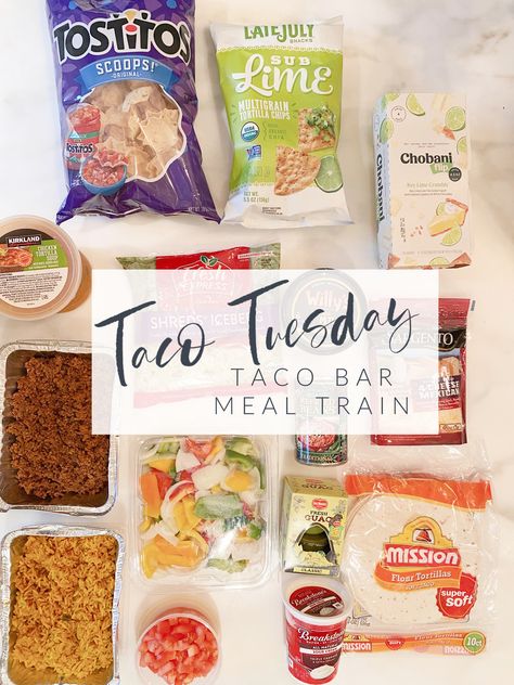 Taco Tuesday || Taco Bar Meal Train - Southern State of Mind Blog by Heather Meal Train Ideas Dinners, Dinner Ideas Tacos, Taco Tuesday Ideas, Happy Taco Tuesday, Care Meals, Field Meals, Meal Train, Taco Meal, Take A Meal