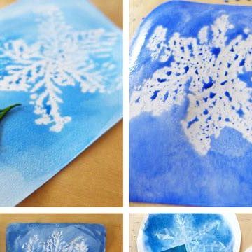 Drawing Snowflakes, Snowflake Crafts, Snowflakes Drawing, Snowflakes Real, Snowflake Craft, Easy Science Experiments, Wax Crayons, White Candle, Wax Resist