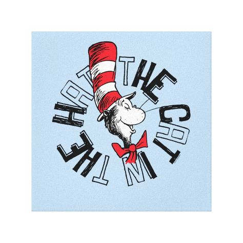 Cat In The Hat Poster, Dr Seuss Pictures, The Cat In The Hat, Bullet Journal Paper, Round Art, Cat In The Hat, School Stationery, Frame Display, Dr Seuss