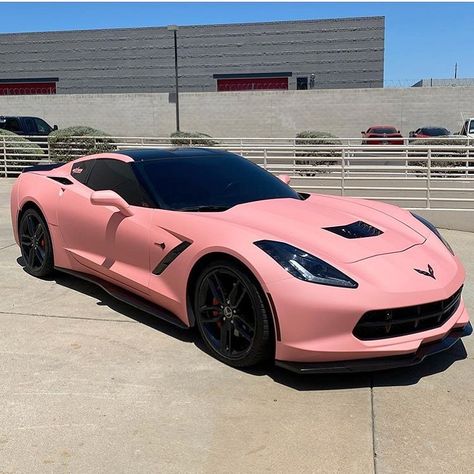 Corvette Society on Instagram: “Peach pink wrap on this C7 owned by @corvettebarbie 🍑🔥 • • • • • • • • • •…” Wallpaper Expensive, Car Expensive, Aesthetic Expensive, Cars Mclaren, Cars Tattoo, Tattoo Car, Pink Corvette, Cars Toyota, Expensive Car