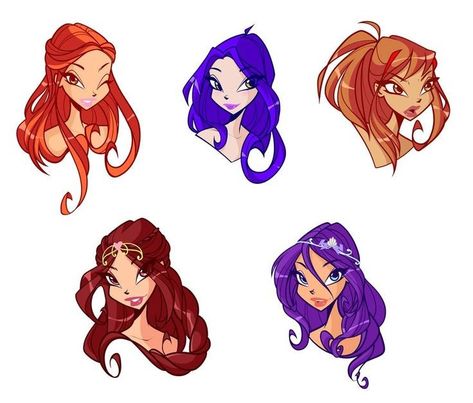 Ocs Ideas, Klub Winx, Club Fashion, Fairy Artwork, Club Hairstyles, Dress Design Sketches, Anime Hair, Club Style, Character Designs