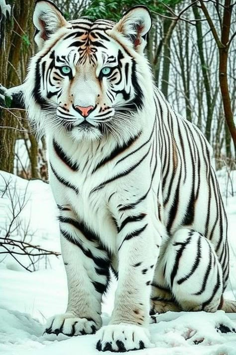 Snow White Tiger, Tiger Photography, White Tigers, Realistic Sketch, American Flag Eagle, Beautiful Wallpapers For Iphone, Tiger Pictures, Wild Animals Pictures, White Tiger