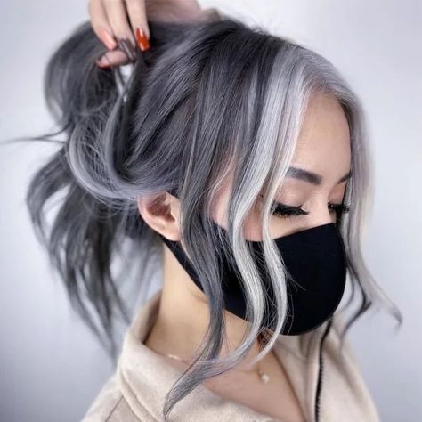 Gunmetal Grey Hair, Shoe Storage Diy, Craft Room Furniture, Gothic Looks, Silver Hair Color, Pantone Colors, Diy Craft Room, Grey Hair Color, Artistic Hair