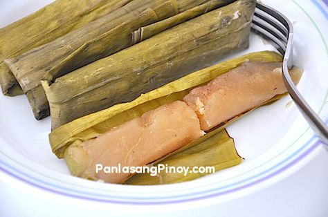 filipino cassava suman recipe Cassava Suman Recipe, Suman Cassava Recipe, Cassava Suman, Suman Recipe, Filipino Rice Cake, Native Filipino, Filipino Rice, Cassava Recipe, Lye Water