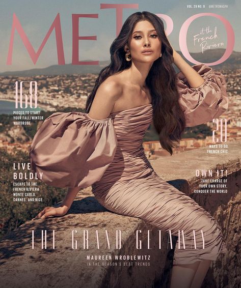 Metro Magazine on Instagram: “Take a trip to the French Riviera with our annual fashion issue! Metro traveled down to the Mediterranean coastline where royals and A-list…” Maureen Wroblewitz, Mediterranean Fashion, Vania Romoff, Metro Magazine, Reality Bites, Desert Fashion, Fashion Magazine Cover, The French Riviera, Fashion Magazines