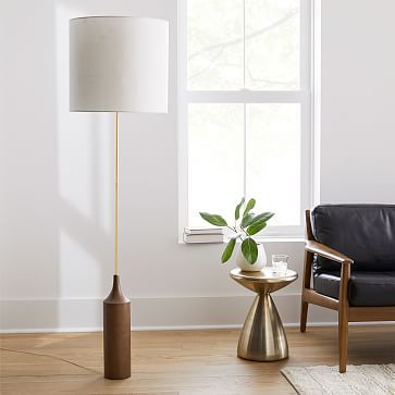 Hudson Woods, Modern Standing Lamps, Large Floor Lamp, Wood Floor Lamp, Floor Lamp Shades, Contemporary Floor Lamps, Floor Lamp Design, Vintage Interiors, Led Floor Lamp