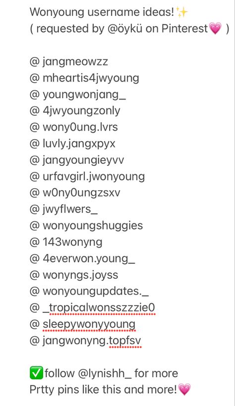 Wonyoung Username Ideas, Skz Username Ideas, User Ideas, Instagram Username, Instagram Username Ideas, Username Ideas, Skz In Cute, Twitter, Quick Saves