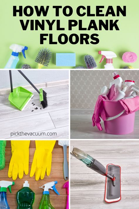 Natural Vinyl Floor Cleaner, Vinyl Floor Cleaner Diy, How To Clean Vinyl Plank Floors, Clean Vinyl Plank Floors, Homemade Floor Cleaners, Diy Floor Cleaner, Cleaning Vinyl Floors, Vinyl Wood Planks, How To Clean Laminate Flooring