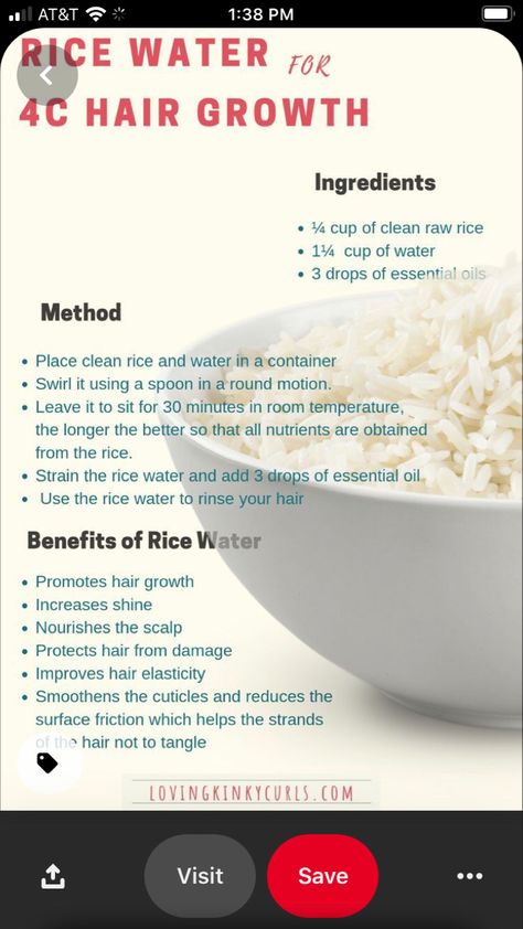 Benefits Of Rice Water For Hair, Hair Growth Black Women, Benefits Of Rice Water, Rice Water For Hair Growth, Rice Water Benefits, Rice Water For Hair, 4c Hair Growth, Benefits Of Rice, African American Hair Care