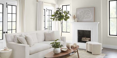 Behr's 2023 Color of the Year Is Blank Canvas, an Off-White | Martha Stewart Blank Canvas Paint Color, 2023 Color Of The Year, Off White Paint Colors, Top Paint Colors, Office Paint Colors, Behr Colors, Living Room Wall Color, Behr Paint Colors, Room Wall Colors