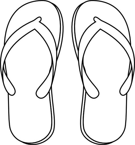 drawing of a flip flop | Flip Flops clip art Embroidery Shoes Diy, Flip Flop Art, Coloring Pages Inspirational, Embroidery Shoes, Beach Flip Flops, Flip Flop Shoes, Diy Shoes, Coloring Book Pages, Bead Designs