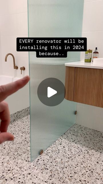 Retractable Shower Screen, Glass Shower Alternative, Shower Screens Ideas Small Bathrooms, In Shower Storage Ideas, Fluted Wall Panel Bathroom, Very Small Shower Room Ideas, Small Shower Storage Ideas, Cheap Shower Ideas, Open Bedroom Bathroom Layout