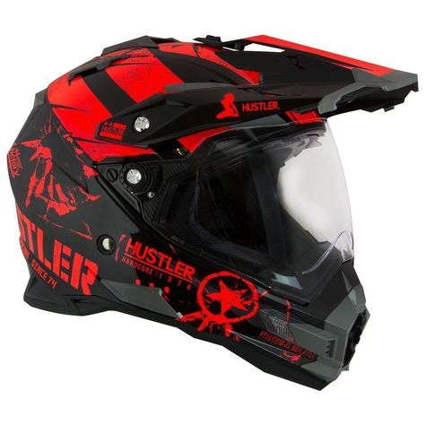 Bike Helmet Design, Dirt Bike Helmets, Motorcycle Riding Gear, Futuristic Helmet, Red Helmet, Motocross Gear, Motorcycle Equipment, Recumbent Bicycle, Red Motorcycle