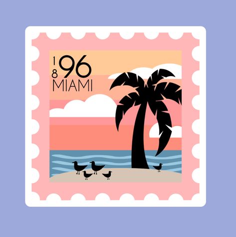 New traveler collection! First of the collection, my home town, Miami, FL! Available now in the shop! #miami #stamp #travel #miami beach #miamiflorida #miamifl #miamidade #sticker #stickers #vinylstickers #glossystickers #pixilstix #etsy #etsyshop Medic Tattoo, Travel Miami, Miami Beach Hotels, Music Week, Hotel Branding, Miami Art, Miami Dade, Home Town, Post Stamp