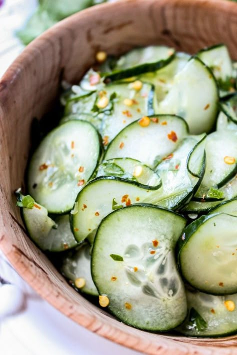 Cilantro-Lime Cucumber Salad Arabisk Mad, Easy Cucumber Salad, Salad Coleslaw, The Food Charlatan, Food Charlatan, Cucumber Recipes Salad, Cucumber Recipes, Summer Meal, Easy Salad