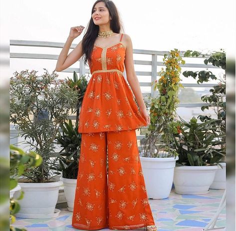 Orange Color Indian Wear Ideas For This Festive Season Orange Colour Kurti Design, Orange Outfit Indian, Orange Dress Indian, Modern Kurti, Orange Colour Dress, Indian Dresses For Women, Bridal Suits, Indian Groom Wear, Diwali Outfits