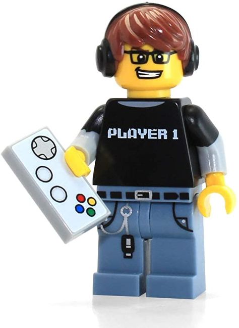 Video Game, Lego Man, Player 1, Played Yourself, Lego Minifigures, Mini Figures, Lego, Video Games, Mario Characters