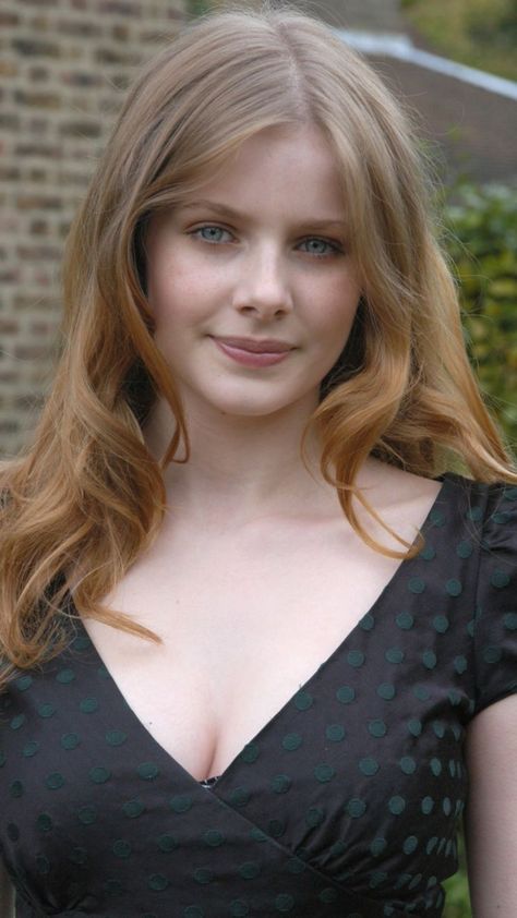 Rachel Hurd-Wood Rachel Hurd Wood, Blue Eyes, Red Hair, Blonde Hair, Long Hair, A Woman, Black Dress, Blonde, Wall