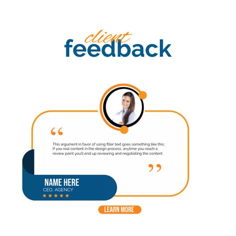 Client Feedback Feedback Poster Design, Client Feedback Design, Feedback Template, Feedback Design, Review Design, Posts Ideas, Feedback For Students, Work Anniversary, Logo Design Feminine