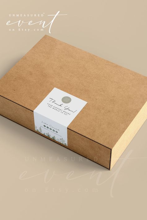 Rustic watercolor pine tree box seal template. Printable PDF file. Perfect for DIY projects. #watercolor #pinetree #boxseal #template . #Tree_Branding #Box_Label_Design #Kraft_Box_Packaging #Watercolor_Pine_Trees Tree Branding, Box Label Design, Kraft Box Packaging, Rustic Packaging, Watercolor Pine Tree, Custom Hard Hats, Custom Wall Stickers, Package Sticker, Bohemian Diy