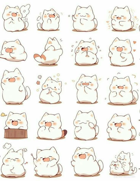 Dive into the World of Cute Stickers Printable Kawaii | cute #stickers #template cute #stickers gif #png monsta x cute #stickers cute #stickers #aesthetic korean #pink How To Draw Cute Chibi Animals, Cat Chibi Drawing, Chibi Cat Drawing, Chibi Expressions, Chibi Cats, Kawaii Cat Drawing, Cat Hacks, Cute Sketches, 강아지 그림