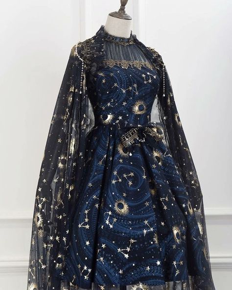 Outfit Ideas Fancy Dress, Night Inspired Outfits, Space Prom Outfit, Space Homecoming Theme Outfit, Stary Night Outfit Ideas, Celestial Witch Costume Ideas, Starry Dress Aesthetic, Celestial Aesthetic Clothes Dresses, Altar Cloth Pagan