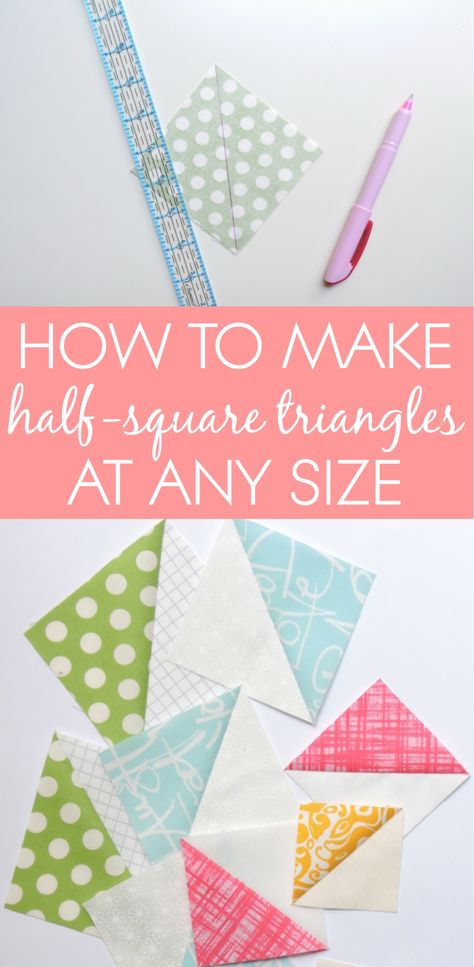 HST Tutorial and Maths Formula - Blossom Heart Quilts Half Square Triangles Tutorial, Half Square Triangle Quilts Pattern, Quilting Math, Triangle Quilt Pattern, Heart Quilts, Half Square Triangle Quilts, Quilt Care, Half Square Triangle, Quilt Border