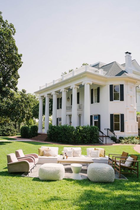 Woodbine Mansion Austin, Event Venue Design, Woodbine Mansion, Southern Wedding Venues, Venue Design, Mansion Wedding Venues, Southern Mansions, Sunday Kind Of Love, Georgia Wedding Venues