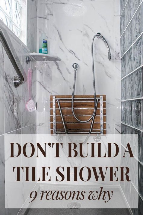 Makeover Kamar Mandi, Shower Remodel Diy, Cheap Bathroom Remodel, Cheap Bathroom, Remodel Diy, Tile Remodel, Bathroom Remodel Tile, Cheap Bathrooms, Bathroom Remodel Designs