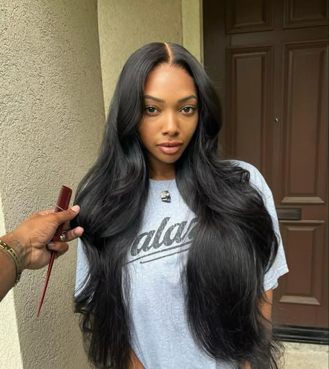 Sew In Hair Extensions, Classy Hairstyles, Sew In Hairstyles, Long Layered Haircuts, Long Hair Updo, Body Wave Hair, Front Lace Wigs Human Hair, Sew In, Haircut Ideas