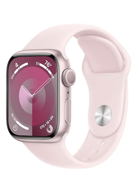 Apple Watch Series 9 [GPS 41mm] Smartwatch with Pink Aluminum Case with Pink Sport Band M/L. Fitness Tracker, Blood Oxygen & ECG Apps, Always-On Retina Display Apple Watch Series 9, Track Essentials, Pink Apple Watch, Apple Smartwatch, Shopping Pictures, Bday List, Smart Watch Apple, Samsung Products, Pink Apple