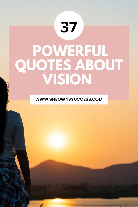 Do you have a vision for your life? If not, these powerful vision quotes will motivate you to create one! #quotes Quotes About Vision, Quotes About Future Success, Millionaire Success Habits, Vision Quotes, Vision For Your Life, Most Powerful Quotes, Future Quotes, Lost Quotes, Eric Thomas