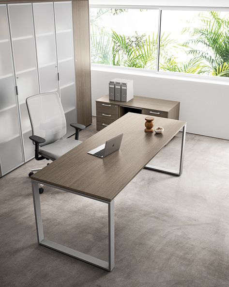 Modern Office Space Design, Natural Office, Small Office Design Interior, Ergonomic Office Furniture, Modern Home Office Desk, Modular Office Furniture, Industrial Office Design, Small Office Desk, Office Table Design