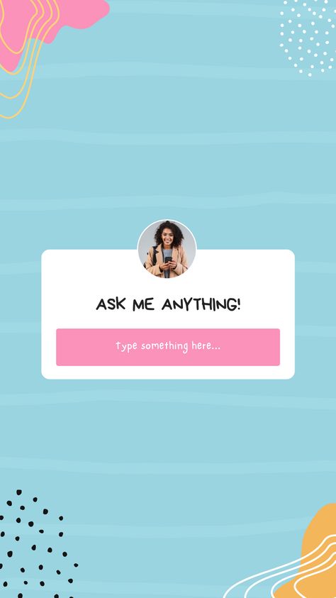 Colorful Playful Ask Me Anything Instagram Story Canva Template Ask Me Anything Template, Ask Me Anything Instagram, Barbie Instagram Story Template, Q&a Instagram Story Template, Ask Us Anything Instagram Story Template, Kawaii Instagram Story Template, Ig Templates Story Questions, Font Combos, Create Your Story