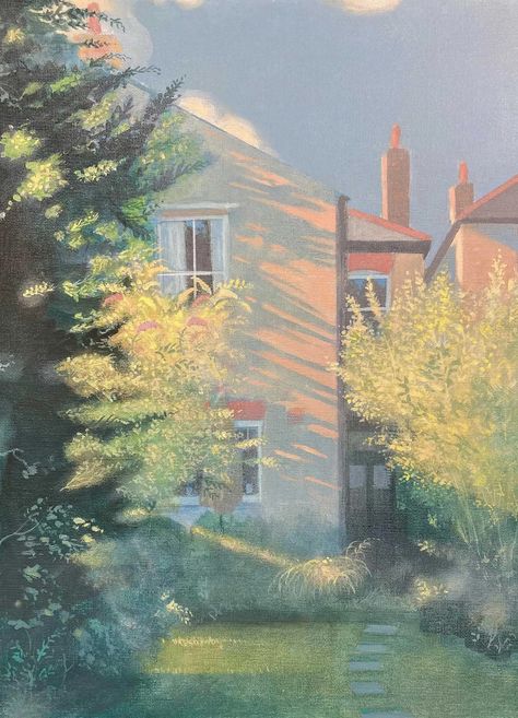 Ian Archie Beck’s peaceful paintings illuminate the “simple beauty” of British suburbia Coming Of Age Aesthetic, Cs Lewis Narnia, Age Aesthetic, Aesthetic Paintings, Houses Art, St Margaret, Nature Kids, East Sussex, Weird World