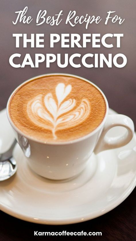 Making cappuccino at home is easier than you think. This DIY cappuccino recipe gives you simple steps for a delicious coffee drink, whether you have an espresso machine or not. Enjoy café-quality cappuccino from your own kitchen. How To Make A Macchiato At Home, Making Cappuccino At Home, Cappuccino Recipe Espresso Machine, How To Make A Cappuccino With A Machine, Best Cappuccino Recipe, Mr Coffee Espresso Machine Recipes, How To Make A Cappuccino, Diy Cappuccino Recipe, Special Coffee Recipes